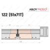 Цилиндр ABLOY PROTEC-2 122 мм (51x71T), с тумблером