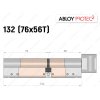 Циліндр ABLOY PROTEC-2 132 мм (76x56T), з тумблером