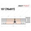 Цилиндр ABLOY PROTEC-2 137 мм (76x61T), с тумблером