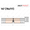 Циліндр ABLOY PROTEC-2 147 мм (76x71T), з тумблером