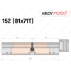 Циліндр ABLOY PROTEC-2 152 мм (81x71T), з тумблером