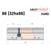 Цилиндр ABLOY PROTEC-2 HARD 98 мм (32Hx66), ключ-ключ