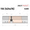 Циліндр ABLOY PROTEC-2 HARD 118 мм (42Hx76), ключ-ключ