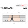 Циліндр ABLOY PROTEC-2 HARD 113 мм (47Hx66), ключ-ключ