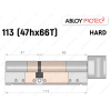 Цилиндр ABLOY PROTEC-2 HARD 113 мм (47Hx66T), с тумблером