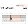 Цилиндр ABLOY PROTEC-2 HARD 128 мм (47Hx81), ключ-ключ