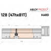 Цилиндр ABLOY PROTEC-2 HARD 128 мм (47Hx81T), с тумблером