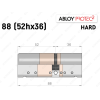 Цилиндр ABLOY PROTEC-2 HARD 88 мм (52Hx36), ключ-ключ