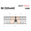Цилиндр ABLOY PROTEC-2 HARD 98 мм (52Hx46), ключ-ключ