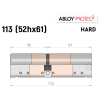 Цилиндр ABLOY PROTEC-2 HARD 113 мм (52Hx61), ключ-ключ