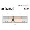 Цилиндр ABLOY PROTEC-2 HARD 123 мм (52Hx71), ключ-ключ