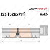 Циліндр ABLOY PROTEC-2 HARD 123 мм (52Hx71T), з тумблером
