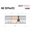 Цилиндр ABLOY PROTEC-2 HARD 88 мм (57Hx31), ключ-ключ