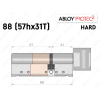 Цилиндр ABLOY PROTEC-2 HARD 88 мм (57Hx31T), с тумблером