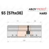 Цилиндр ABLOY PROTEC-2 HARD 93 мм (57Hx36), ключ-ключ
