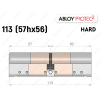 Цилиндр ABLOY PROTEC-2 HARD 113 мм (57Hx56), ключ-ключ