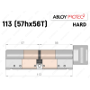 Циліндр ABLOY PROTEC-2 HARD 113 мм (57Hx56T), з тумблером
