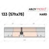 Цилиндр ABLOY PROTEC-2 HARD 133 мм (57Hx76), ключ-ключ