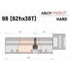 Циліндр ABLOY PROTEC-2 HARD 98 мм (62Hx36T), з тумблером