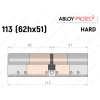 Цилиндр ABLOY PROTEC-2 HARD 113 мм (62Hx51), ключ-ключ