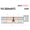 Цилиндр ABLOY PROTEC-2 HARD 113 мм (62Hx51T), с тумблером