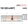 Цилиндр ABLOY PROTEC-2 HARD 118 мм (62Hx56T), с тумблером