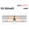 Цилиндр ABLOY PROTEC-2 HARD 123 мм (62Hx61), ключ-ключ