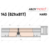 Цилиндр ABLOY PROTEC-2 HARD 143 мм (62Hx81T), с тумблером