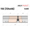 Цилиндр ABLOY PROTEC-2 HARD 118 мм (72Hx46), ключ-ключ
