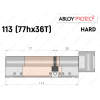 Циліндр ABLOY PROTEC-2 HARD 113 мм (77Hx36T), з тумблером