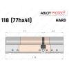 Цилиндр ABLOY PROTEC-2 HARD 118 мм (77Hx41), ключ-ключ