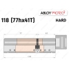 Цилиндр ABLOY PROTEC-2 HARD 118 мм (77Hx41T), с тумблером