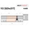 Цилиндр ABLOY PROTEC-2 HARD 113 мм (82Hx31T), с тумблером