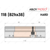 Цилиндр ABLOY PROTEC-2 HARD 118 мм (82Hx36), ключ-ключ