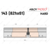 Цилиндр ABLOY PROTEC-2 HARD 143 мм (82Hx61), ключ-ключ