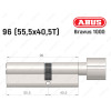 Циліндр ABUS BRAVUS 1000 Compact, з тумблером, 95 мм (55х40Т)