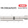 Циліндр ABUS BRAVUS 1000 MX, з тумблером, 175 (105x70T)
