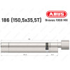 Цилиндр ABUS BRAVUS 1000 MX, с тумблером, 185 (150x35T)