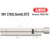 Цилиндр ABUS BRAVUS 1000 MX, с тумблером, 190 (150x40T)