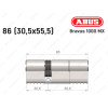 Цилиндр ABUS BRAVUS 1000 MX, ключ-ключ, 85 (30x55)