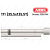 Циліндр ABUS BRAVUS 1000 MX, з тумблером, 170 (35x135T)