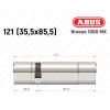 Цилиндр ABUS BRAVUS 1000 MX, ключ-ключ, 120 (35x85)