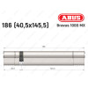 Циліндр ABUS BRAVUS 1000 MX, ключ-ключ, 185 (40x145)