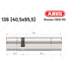 Циліндр ABUS BRAVUS 1000 MX, ключ-ключ, 135 (40x95)