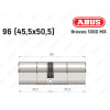 Циліндр ABUS BRAVUS 1000 MX, ключ-ключ, 95 (45x50)