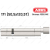 Циліндр ABUS BRAVUS 1000 MX, з тумблером, 170 (50x120T)