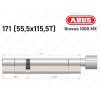Циліндр ABUS BRAVUS 1000 MX, з тумблером, 170 (55x115T)