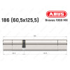 Циліндр ABUS BRAVUS 1000 MX, ключ-ключ, 185 (60x125)