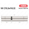 Цилиндр ABUS BRAVUS 1000 MX, ключ-ключ, 180 (70x110)
