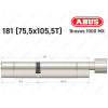 Цилиндр ABUS BRAVUS 1000 MX, с тумблером, 180 (75x105T)